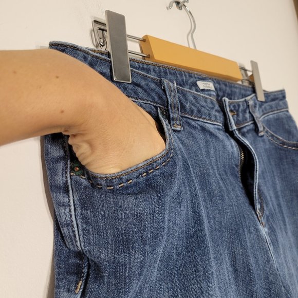 Liz Claiborne Denim Blue Jeans Stretch Straight Leg Classic Casual Womens 8 - Picture 3 of 14